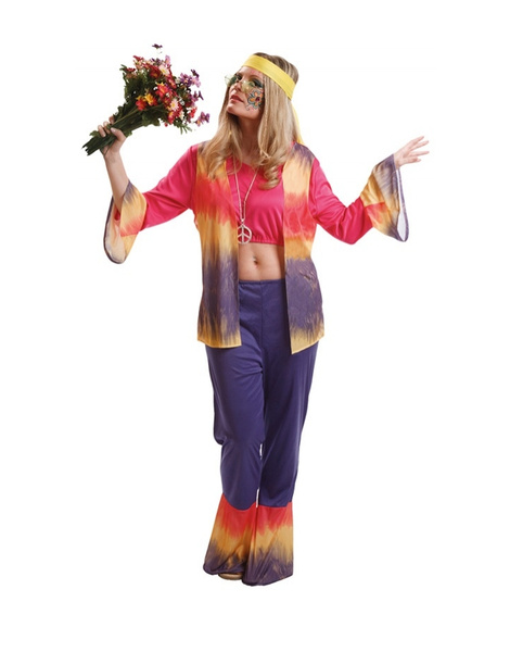 Disfraz de Chica Hippie para mujer