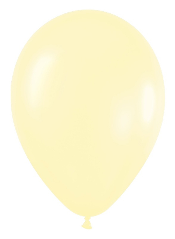 Bolsa 100 Globos Amarillo Satin 12.5cms.