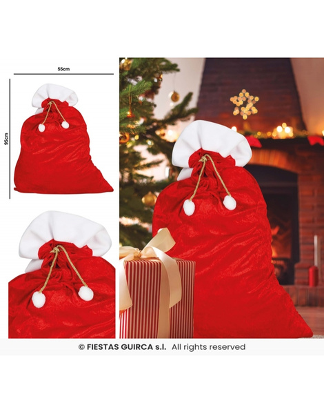 Saco Papa Noel  60 x 95 cms