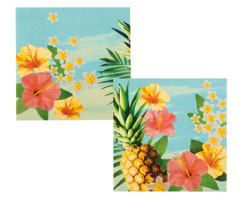 Servilletas Hawaiana 12uds. (33x33cm)