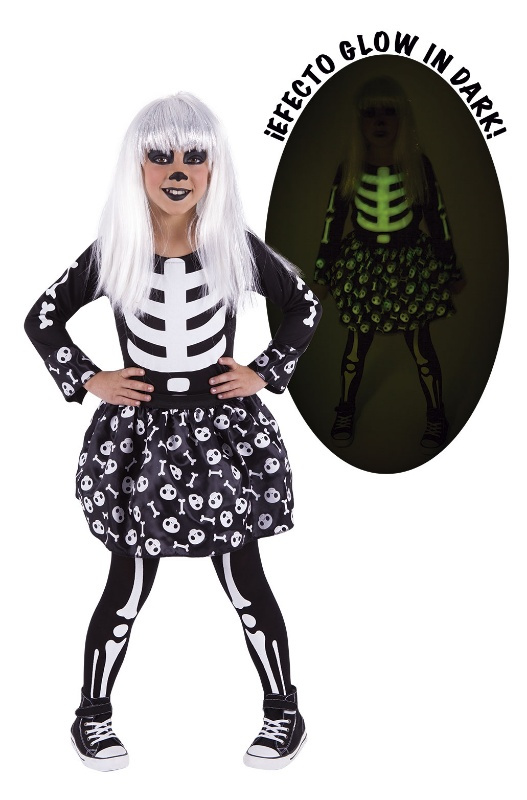 Disfraz Skeletita Glow in Dark infantil