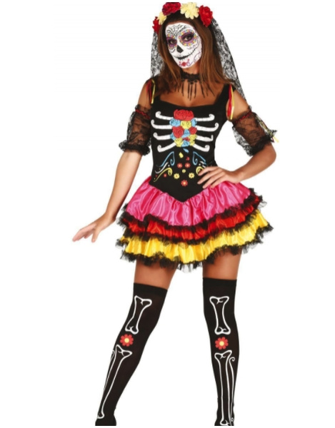 Catrina cor traje para mulher