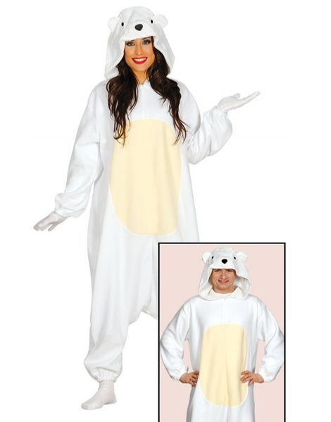 contar práctica meditación Disfraz Pijama oso polar adulto