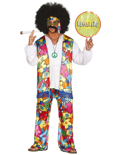 Disfraz Hippie Rainbow adulto