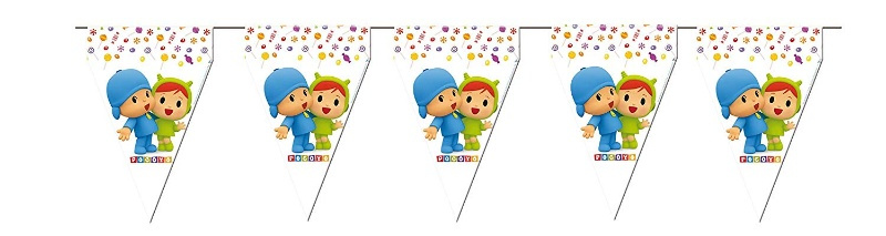 Banderin Pocoyo y Nina 3m.