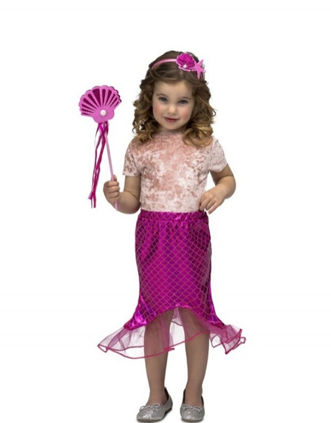 Disfraz tutu Sirenita azul o rosa para niñas de 3 a 6 años