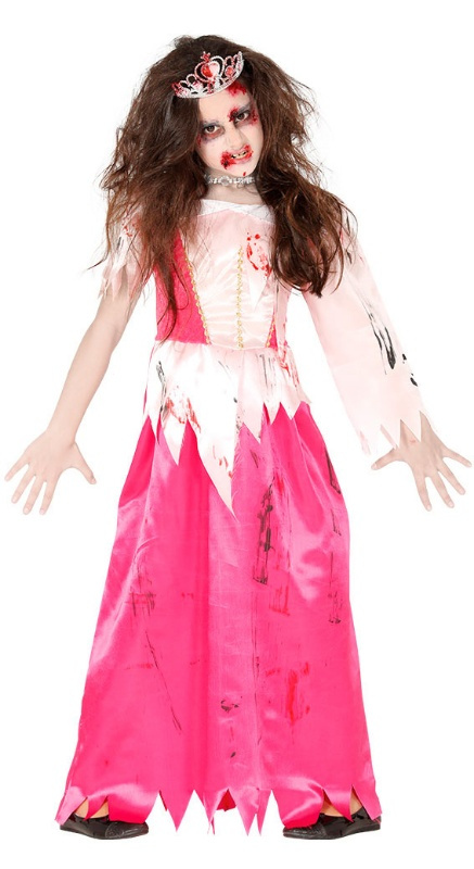 Disfraz Princesa Rosa Zombie Nina Trajes de zombie