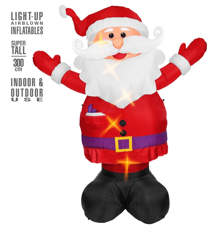 Papa Noel Hinchable luminoso ext. 300 cm