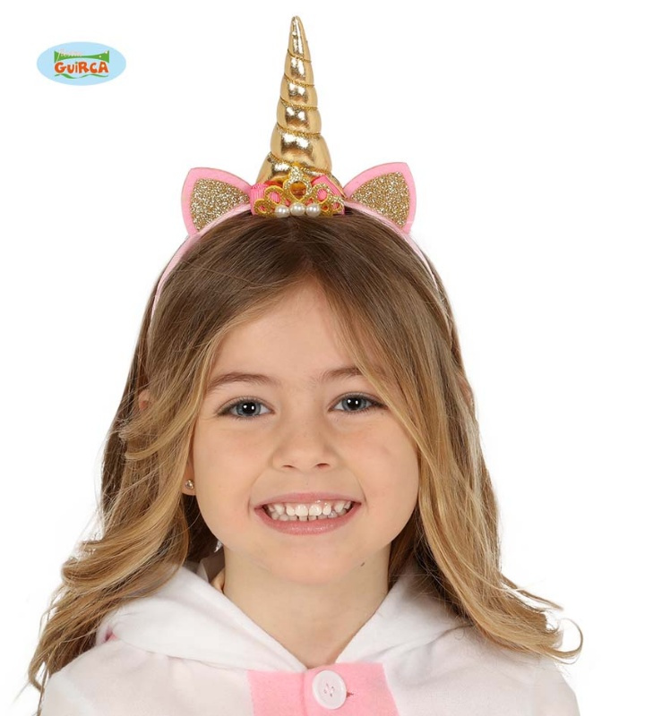 Diadema Unicornio Dorada  infantil