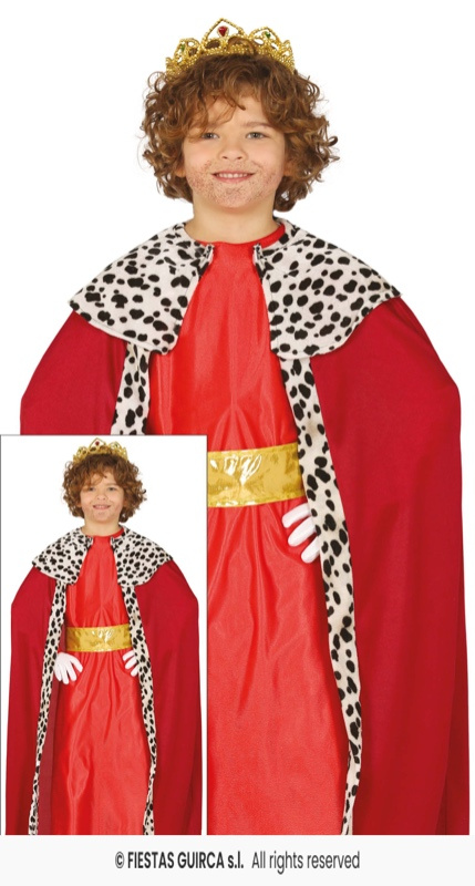 Traje Rey Mago Rojo para niño