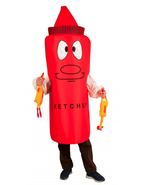 Disfraz Bote Ketchup para hombre