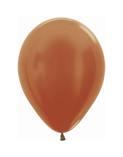 Bolsa 50 Globos latex metal Cobre 30 cms