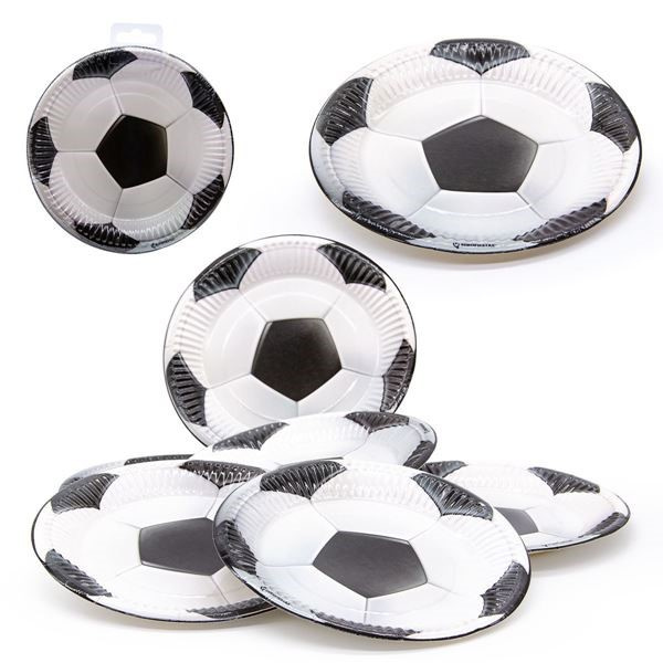 Platos Futbol desechables