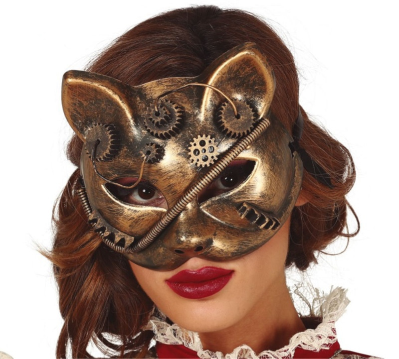 Antifaz Gato Steampunk pvc