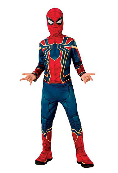 Traje de criança clássica de aranha de ferro endgame