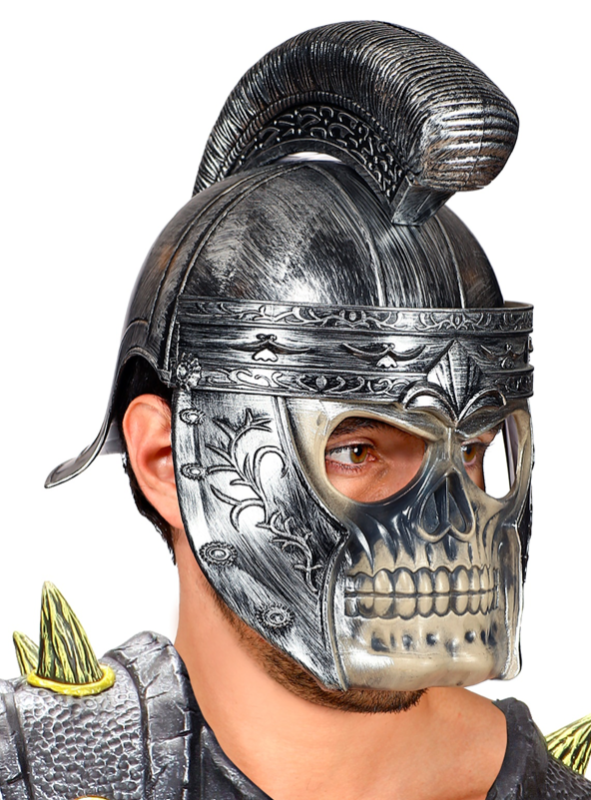 Casco Romano calavera pvc adulto