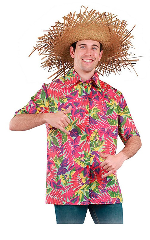 Camisa Flores Hawaiana adulto