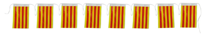 Bandera C.Cataluña plástico 50M. 20x30cm