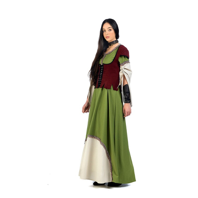 Disfraz medieval Beatrice deluxe  mujer