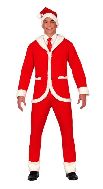 Traje chaqueta Papa Noel para hombre