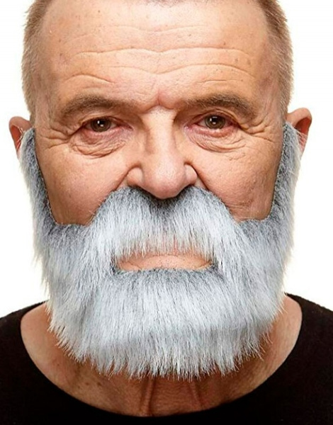 Barba Canosa Corta Postiza de Abuelo