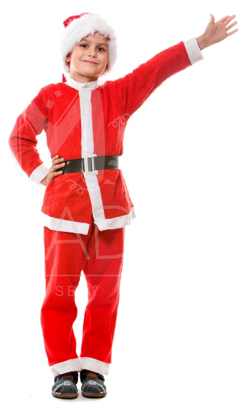 Traje Papa Noel infantil  económico