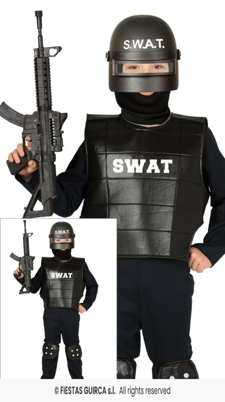 Disfraz Antidisturbios Swat infantil