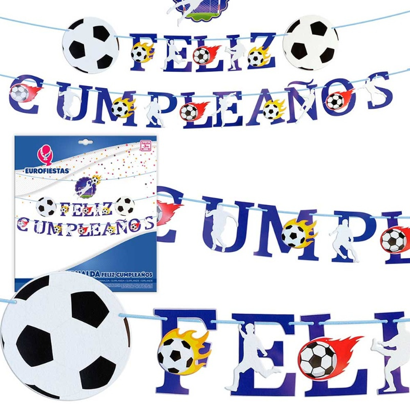 Guirnalda Feliz Cumpleaños Portero Fut.