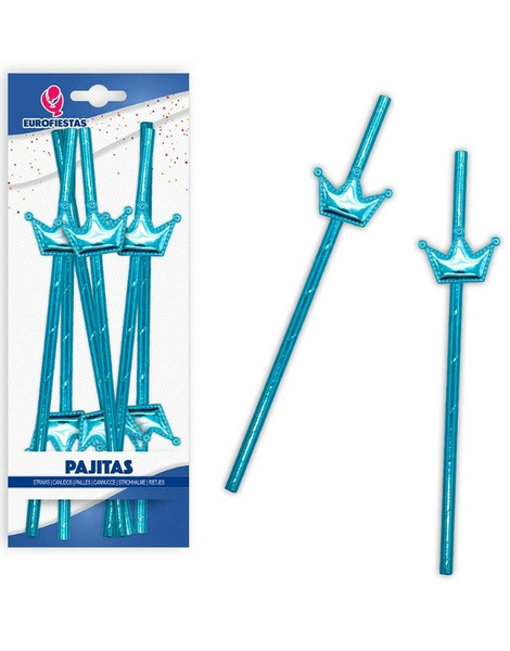 Pajitas Corona azul ó rosa