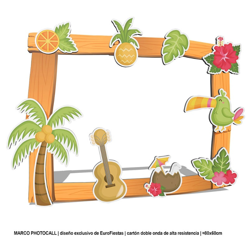 Marco Photocall Tropical 80x60 cms.