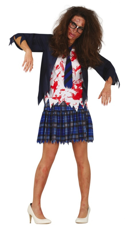 Disfraz Colegiala zombie mujer