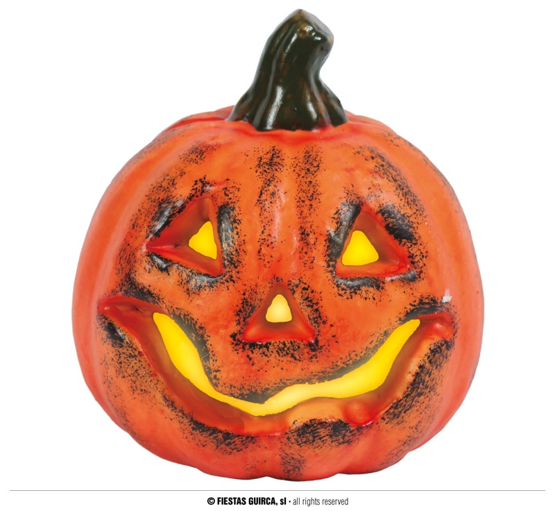 Calabaza 17 cms. con luz