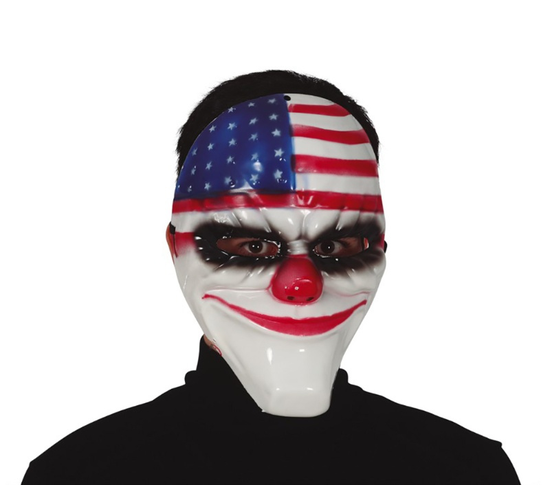 Máscara Payaso americano pvc