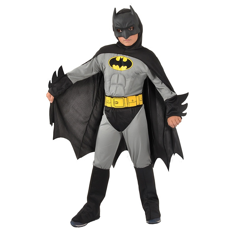 Disfraz Batman Musculoso Gris Infantil