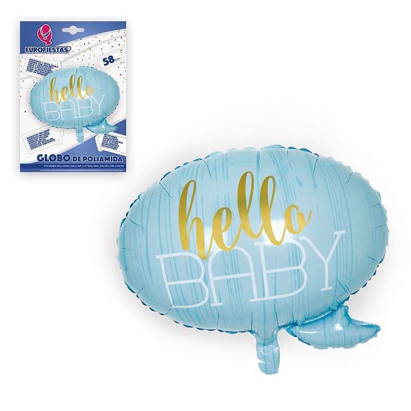 Globo Foil Hello Baby 58x54cm Niño/niña