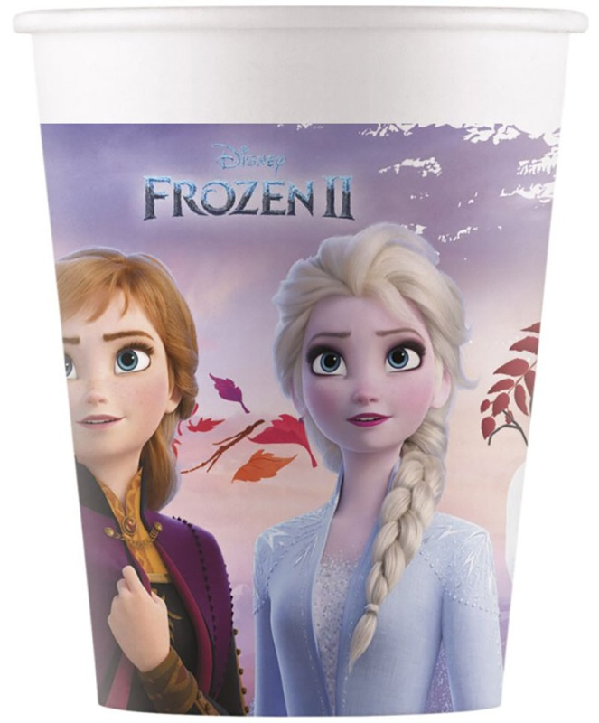 8 Vasos Frozen 200Ml. desechables