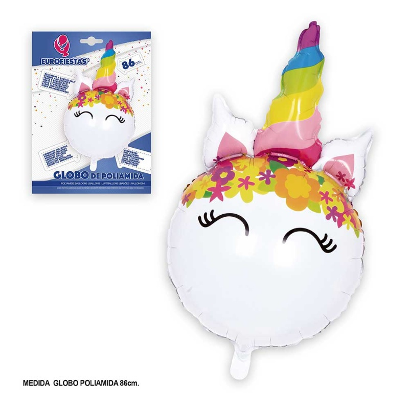 Globo Poliamida unicornio 86x53cms