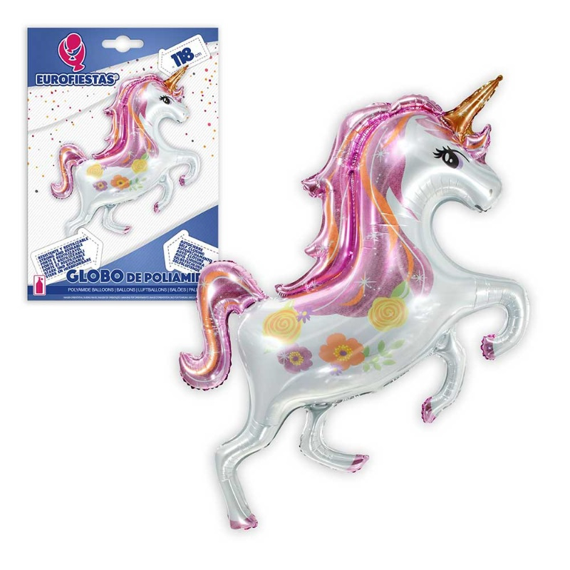 Globo Poliamida Unicornio de pie 118cms