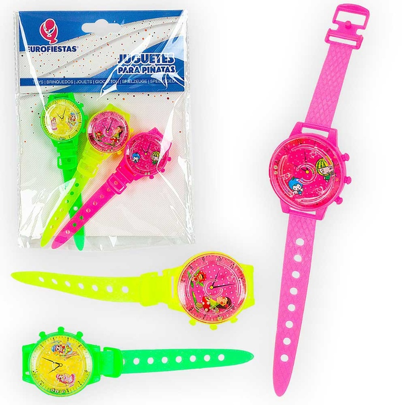 Juguetes para piñatas relojes