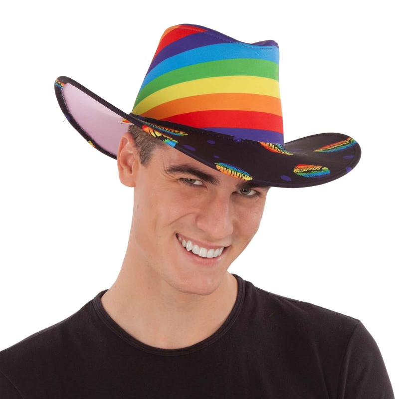 Sombrero rainbow Kiss adulto