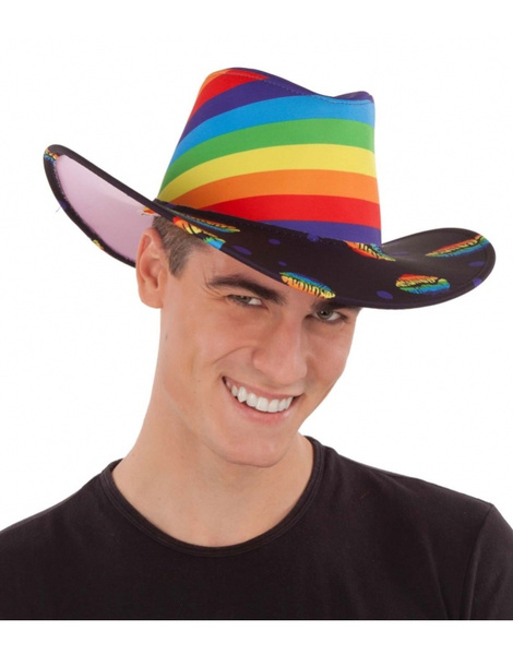 Sombrero rainbow Kiss adulto