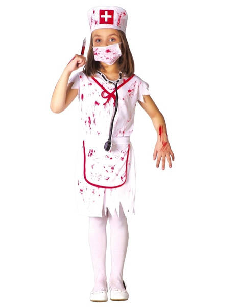 Disfraz enfermera zombie infantil