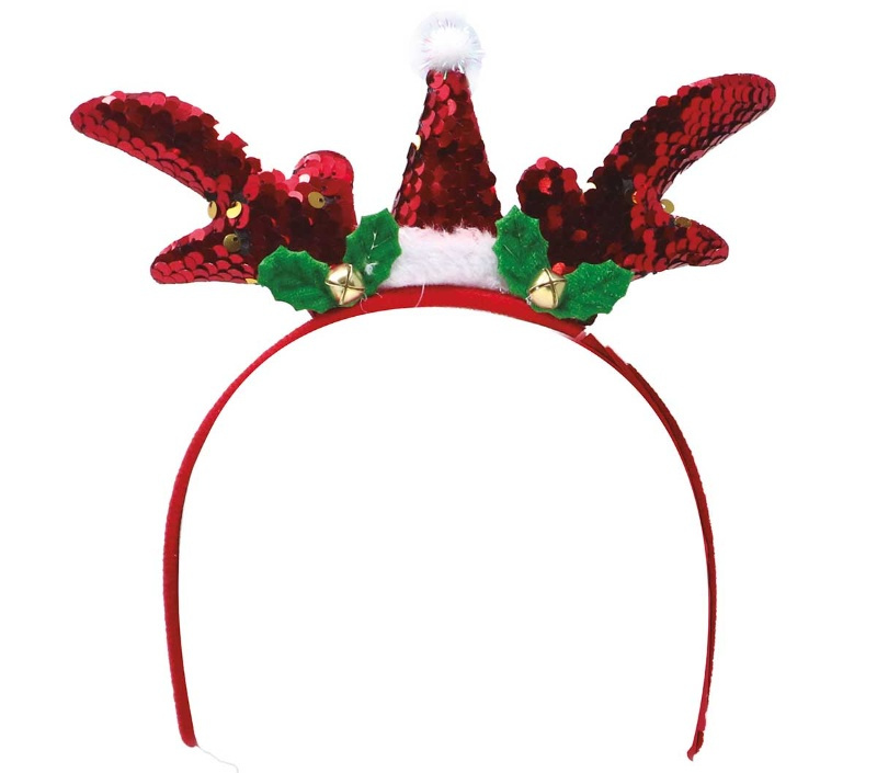 Diadema noel lentejuelas