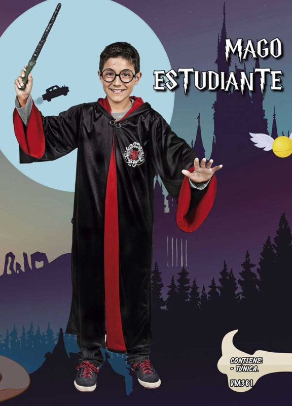 Disfraz Mago estudiante infantil