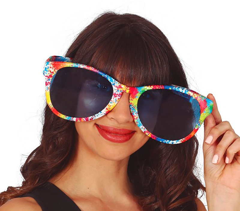 Gafas gigantes multicolor