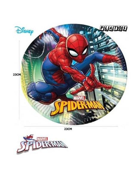 Platos Spiderman desechables 6 uds.