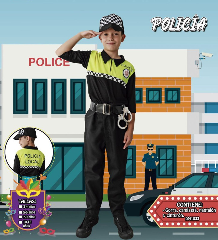 Disfraz Policía infantil