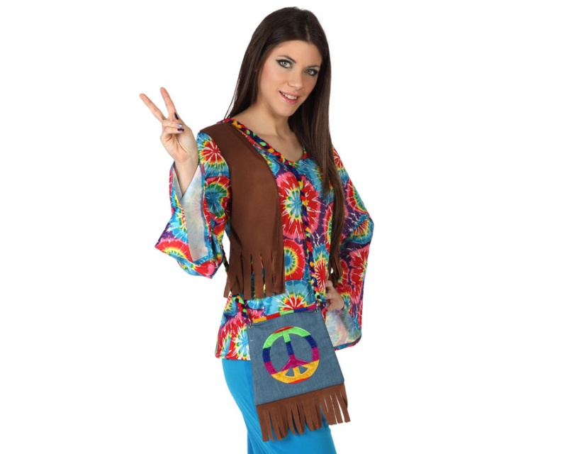 Bolso Hippie de tela multicolor