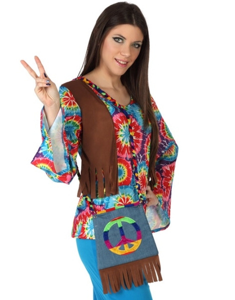 Bolso Hippie de tela multicolor