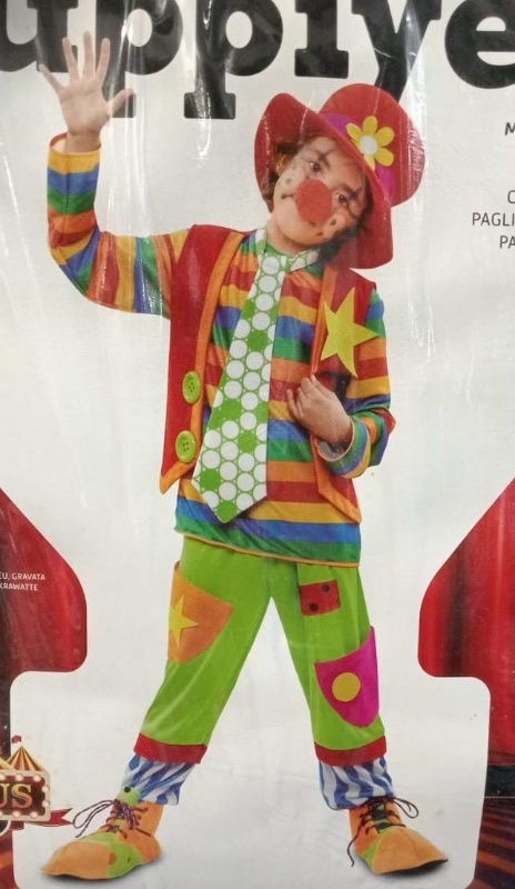 Disfraz Payaso multicolor infantil